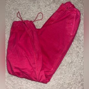American Eagle Pink Parachute Pants
